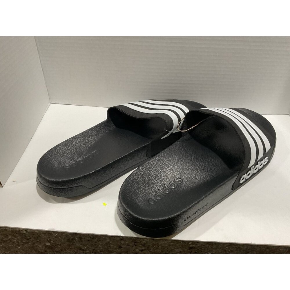 Adidas Slides Black & White Men’s Size 13 New